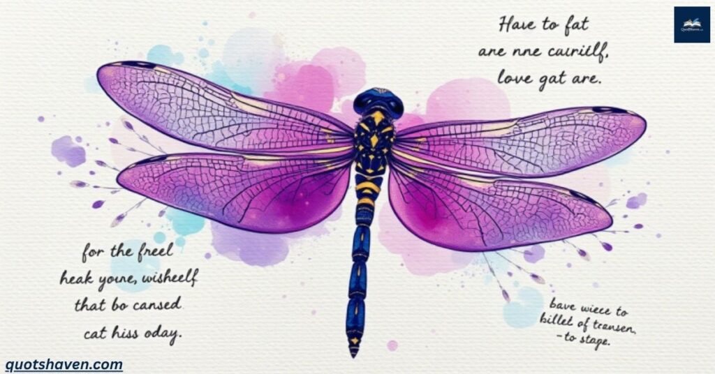 Artistic Dragonfly Quotes