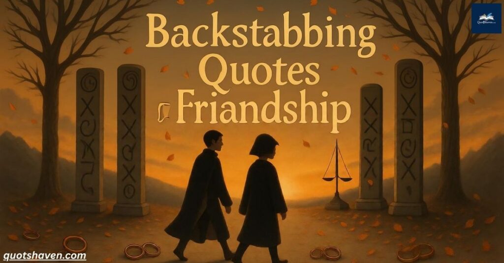 Backstabbing Quotes on Friendship