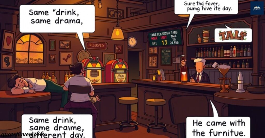 Bar Funny Quotes on Bar Regulars