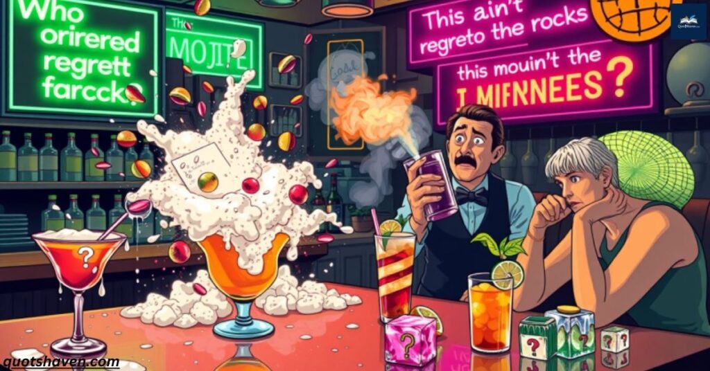 Bar Funny Quotes on Cocktail Fails