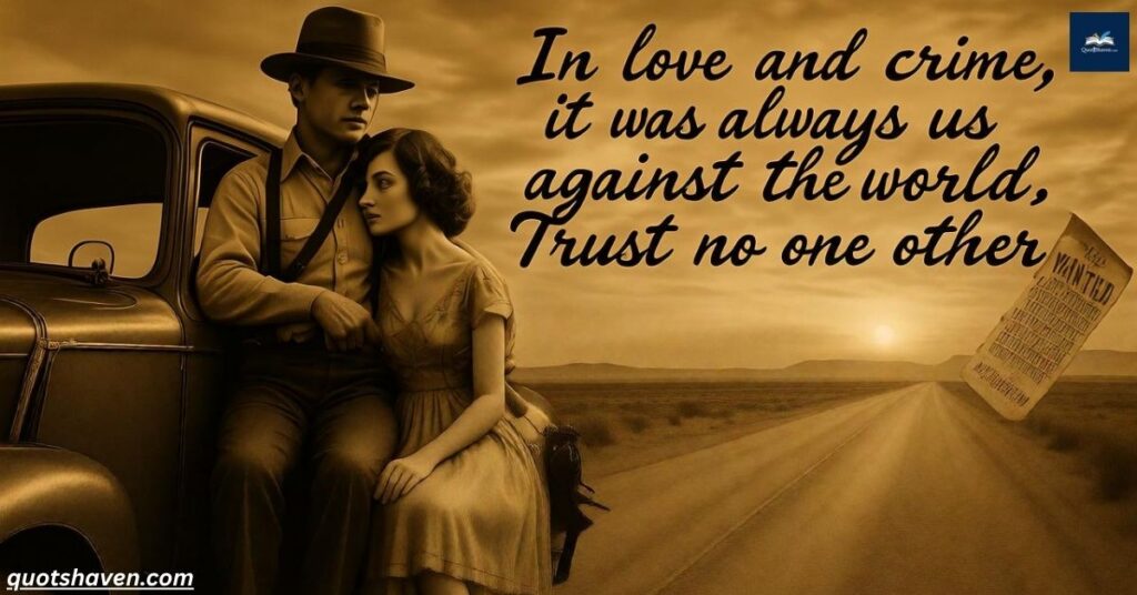 Bonnie and Clyde Quotes on Love and Loyalty