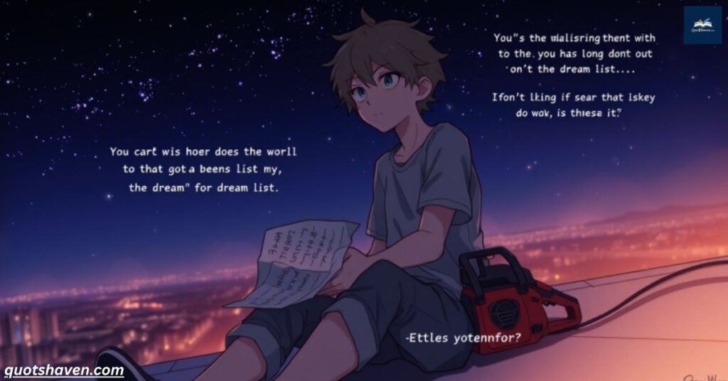 Denji Quotes about Dreams and Desires