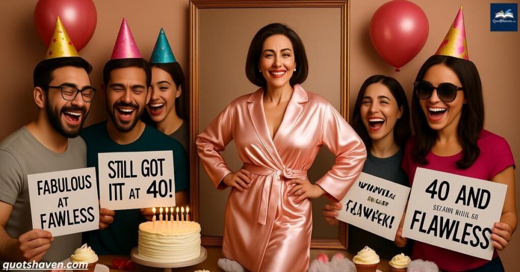 Funny 40th Birthday Female Quotes on Aging Gracefully