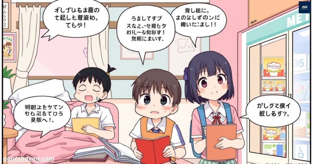 Funny Anime Quotes on Everyday Life