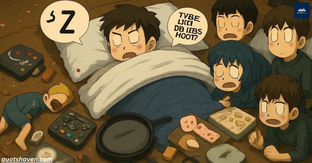Funny Anime Quotes on Lazy Days