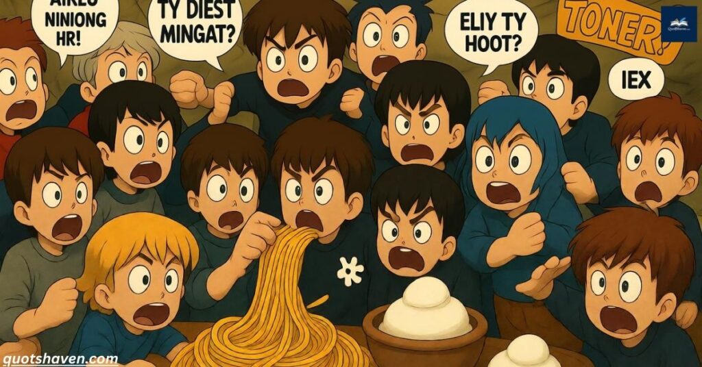 Funny Anime Quotes on Misunderstandings