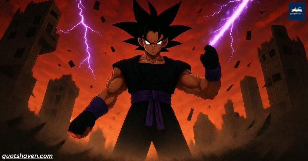 Goku Black Quotes on Justice