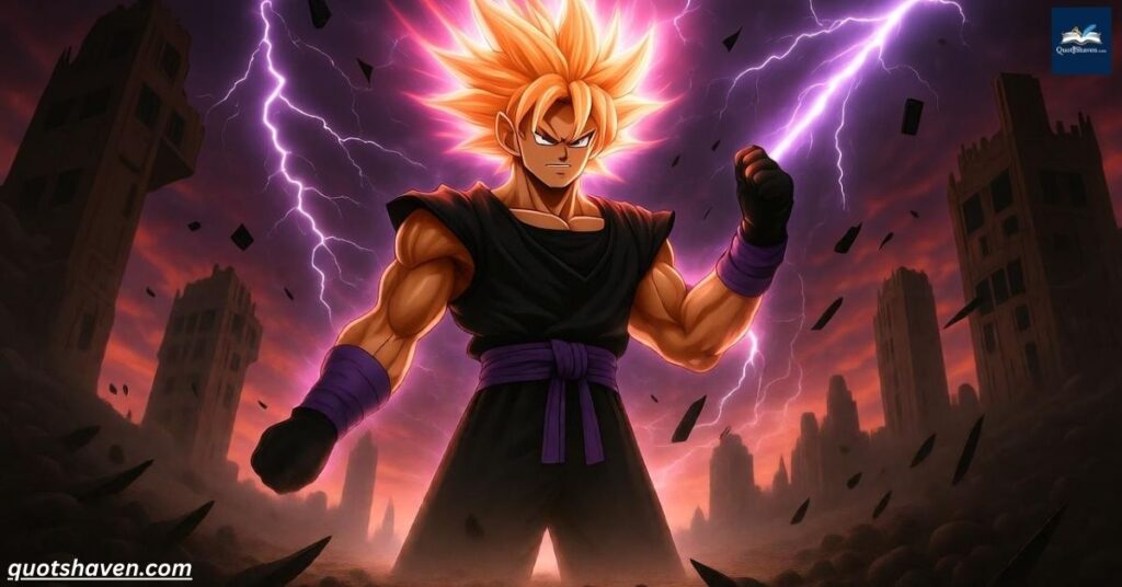 Goku Black Quotes on Transformation