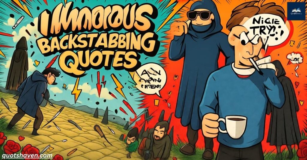 Humorous Backstabbing Quotes