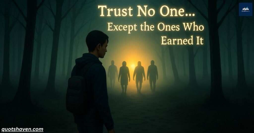 The Value of A Trusted Few Trust No One Quotes