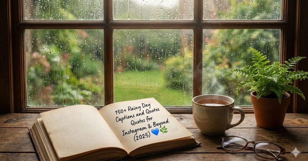 150+ Rainy Day Captions and Quotes for Instagram & Beyond (2025) 💙🌿