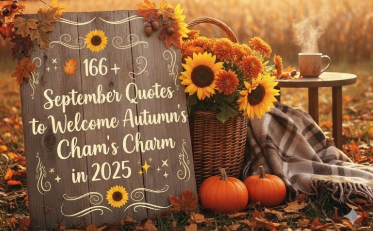 🍂 166+ September Quotes to Welcome Autumn’s Charm in 2025 🌟🌻