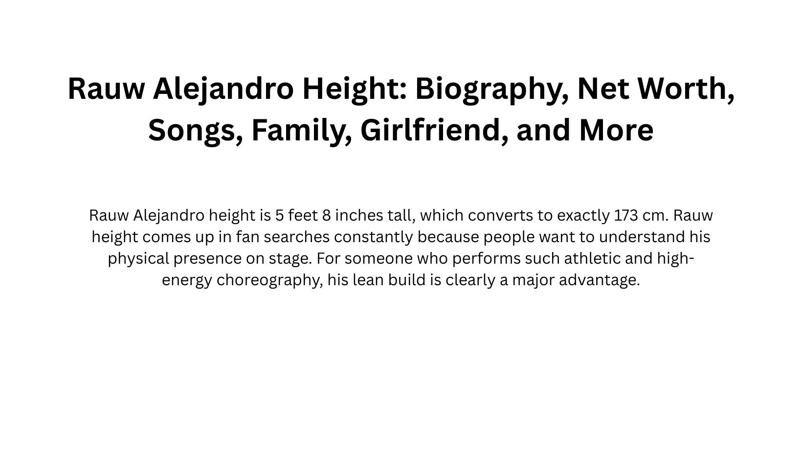 Rauw Alejandro Height: Biography, Net Worth, Songs, Family, Girlfriend, and More